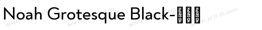 Noah Grotesque Black字体转换